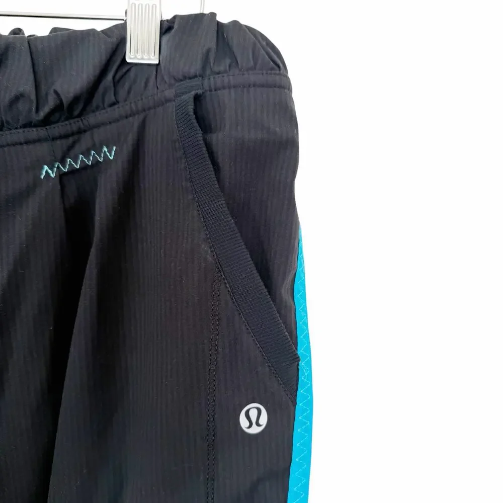 Lululemon Run Track N Field Pants Black Blue Sz 10